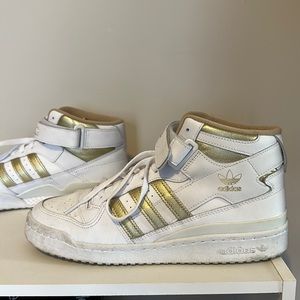 Adidas Forum Mid Shoes Gold